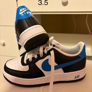 Nike Air Black and Blue Sneakers
